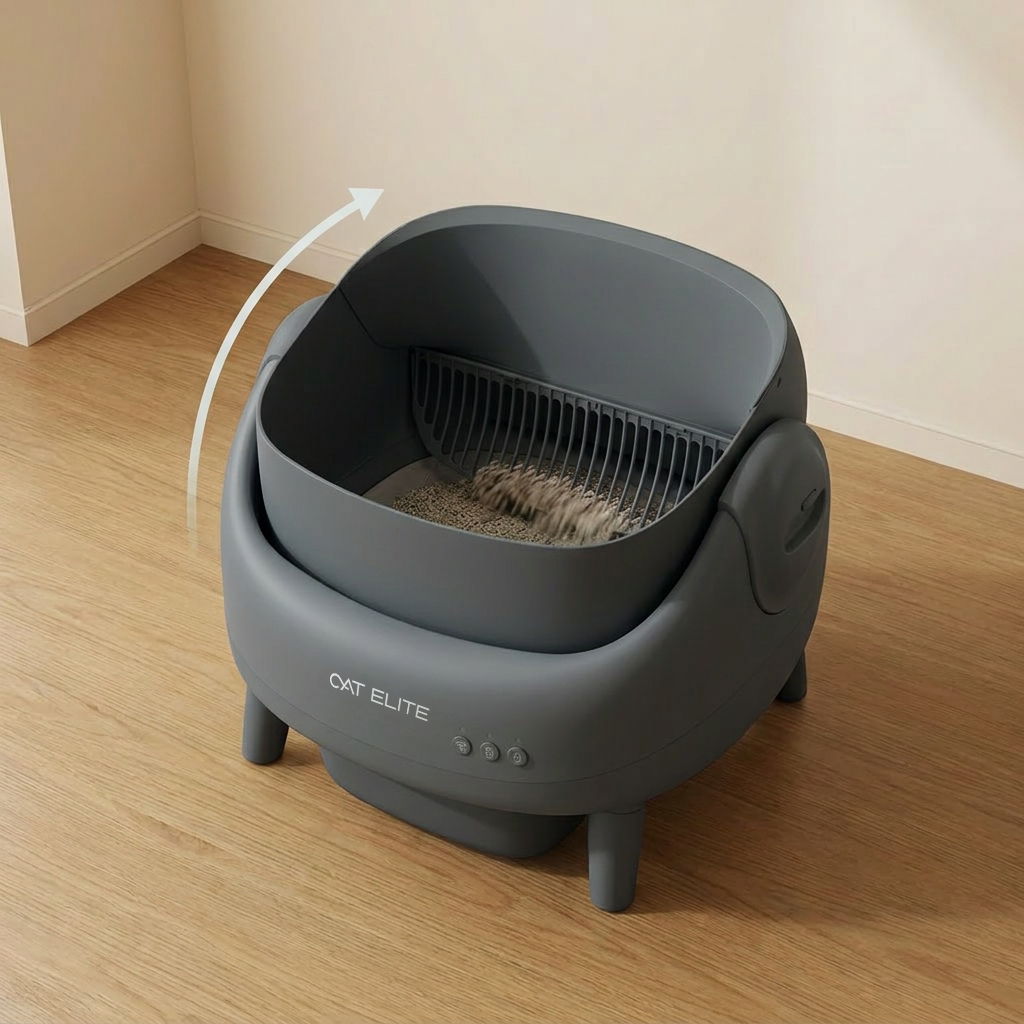 Bundel | Ease Automatische Kattenbak, Sync Enkele Voerautomaat & Stream Drinkfontein