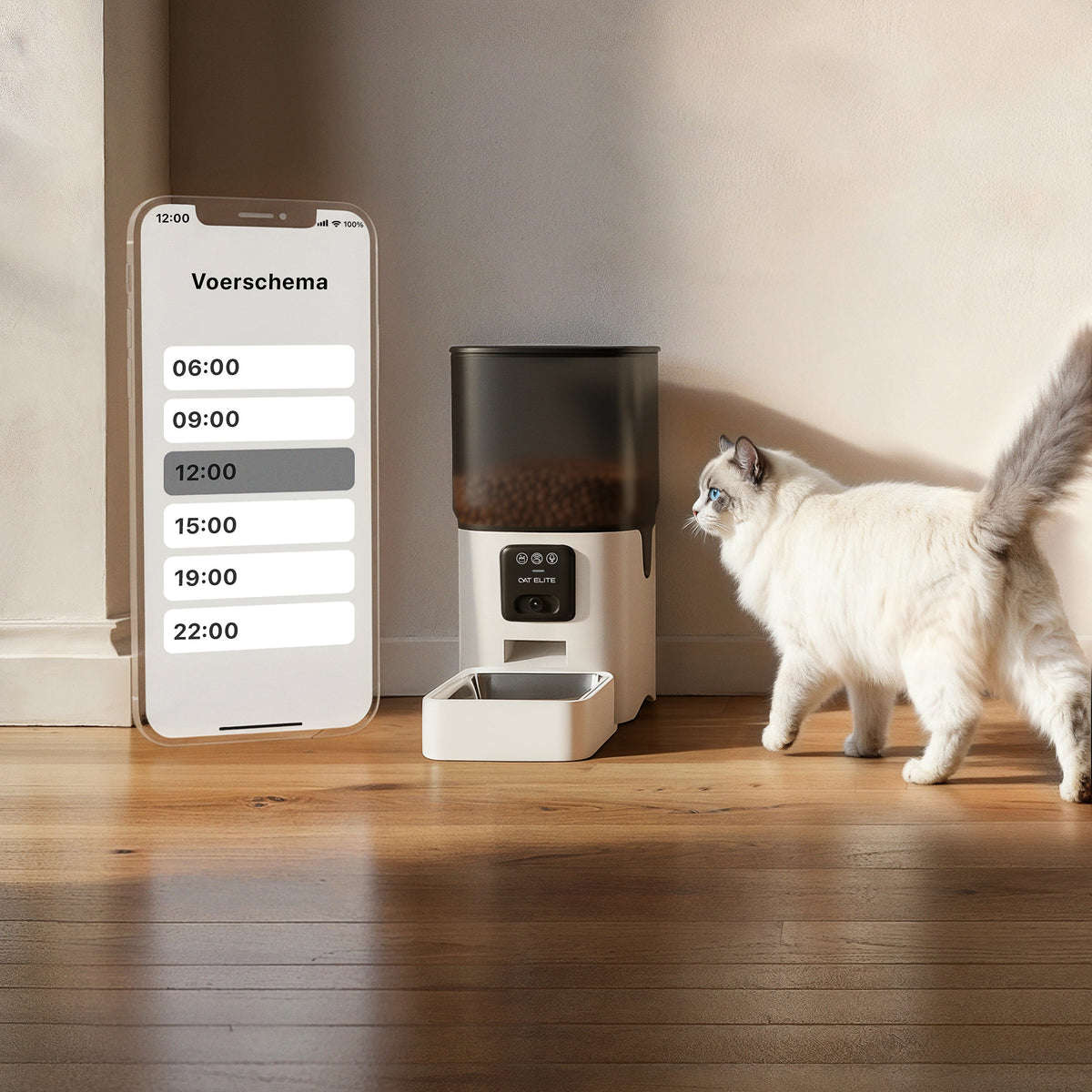Bundel | Sync Enkele Voerautomaat & Stream Drinkfontein RVS