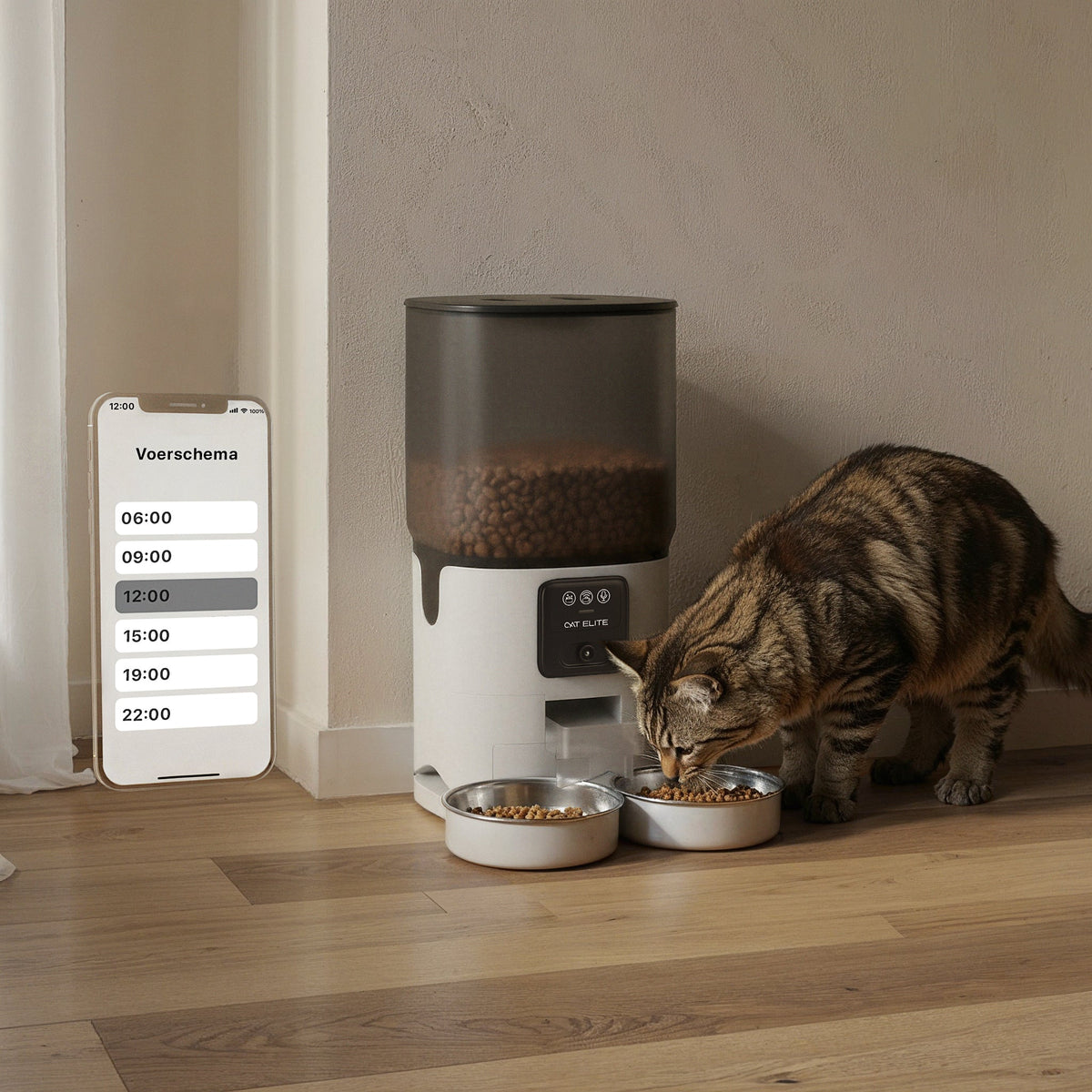 Bundel | Ease Automatische Kattenbak, Sync Dubbele Voerautomaat & Stream Drinkfontein