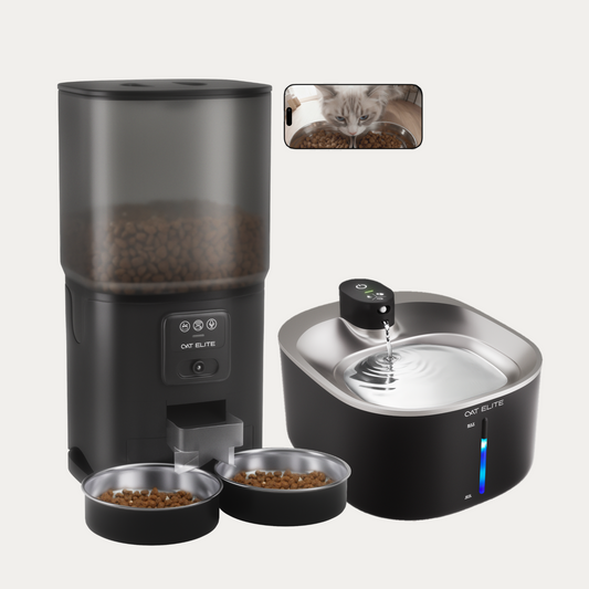 Bundel | Sync Dubbele Voerautomaat & Stream Drinkfontein RVS